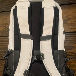 EUC North Face backpack light gray Borealis